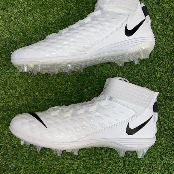 Nike Force Savage Pro 2 White Black Football Cleats AH4000-100 Mens Size NEW main image 7